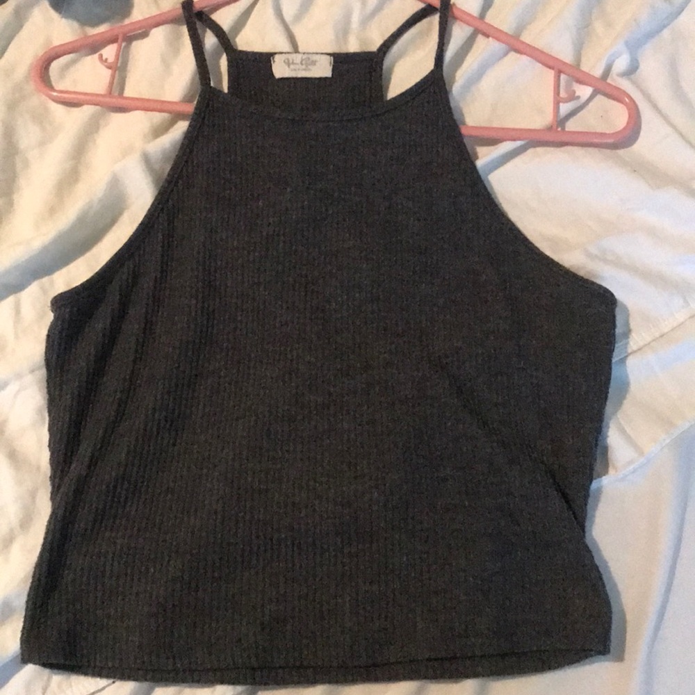 Grey crop top